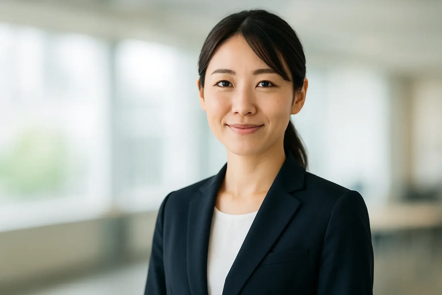 オンライン面談後にほっとする表情の20代求職者