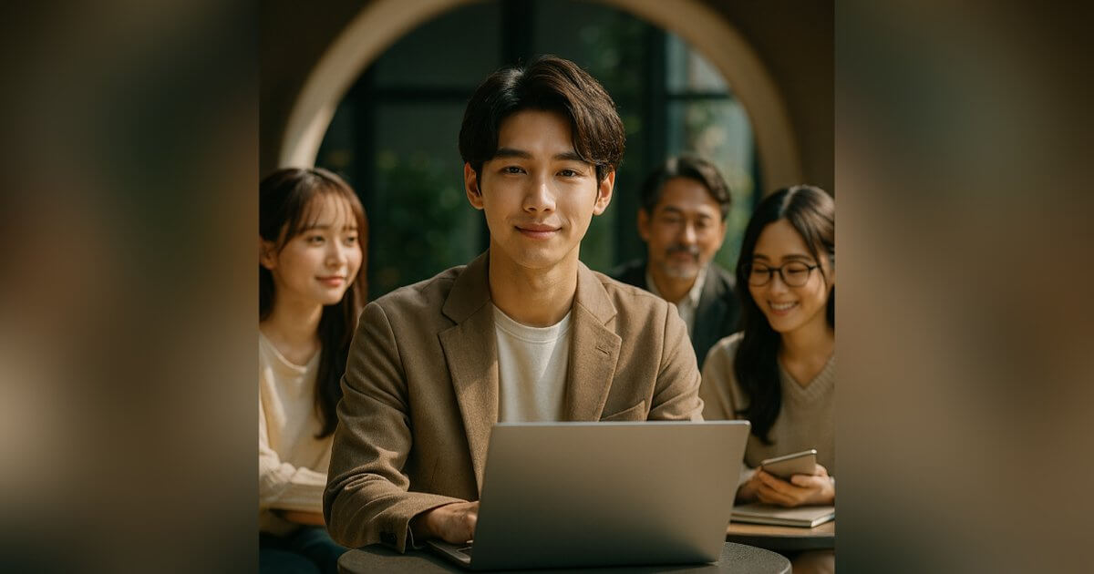 オンラインで学ぶ若手クリエイターの自然光のポートレート