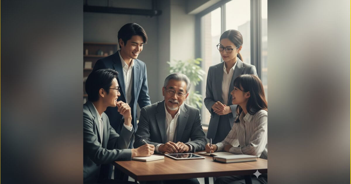 Freelance Port（フリーランスポート）が提供する、経験豊富なエンジニアとキャリアコンサルタントによる誠実な面談風景のイメージ。