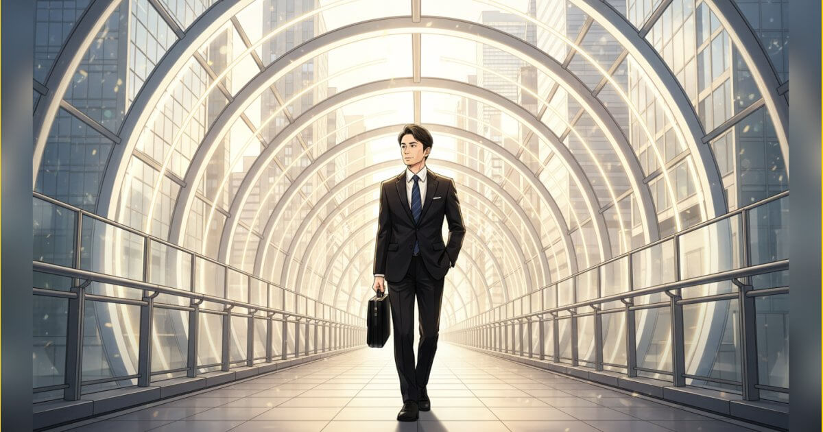 30代男性の転職イラスト