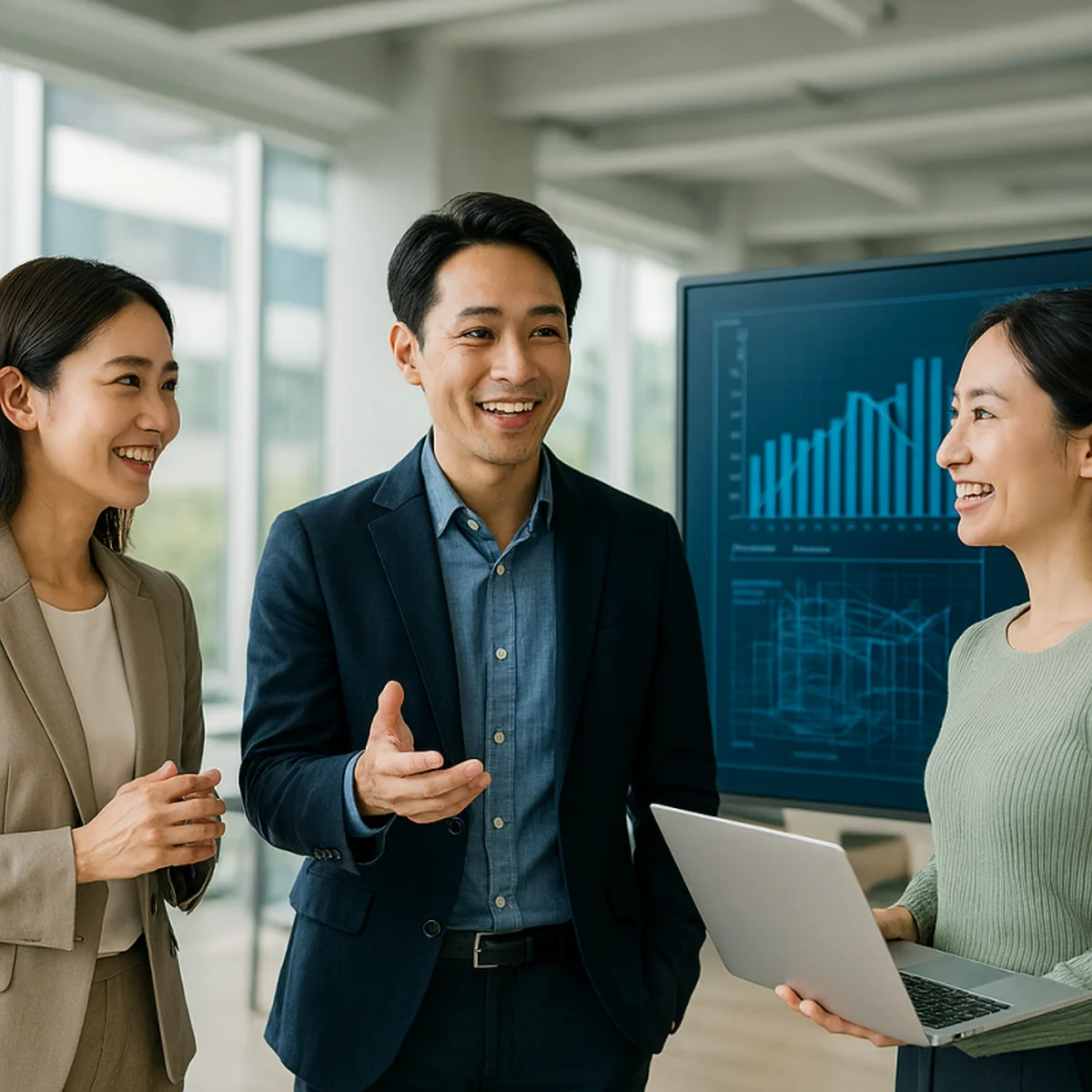 アカリクキャリア利用イメージ：専門性を活かし明るい職場で働く元研究者