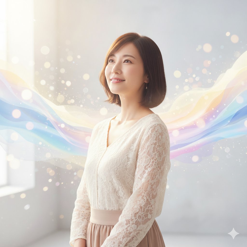 キャンベル占いイメージ（若い女性のポートレート）