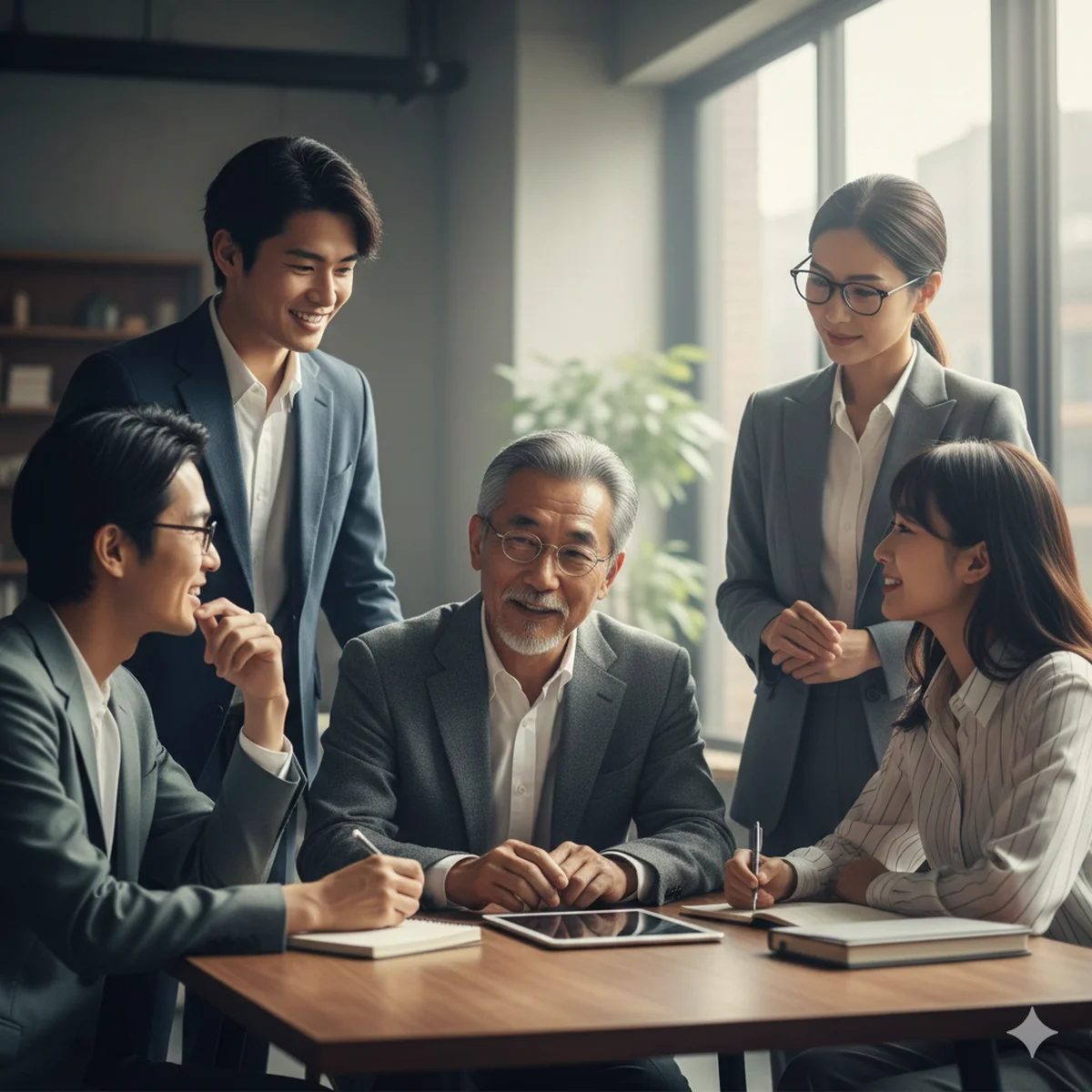 Freelance Port（フリーランスポート）が提供する、経験豊富なエンジニアとキャリアコンサルタントによる誠実な面談風景のイメージ。