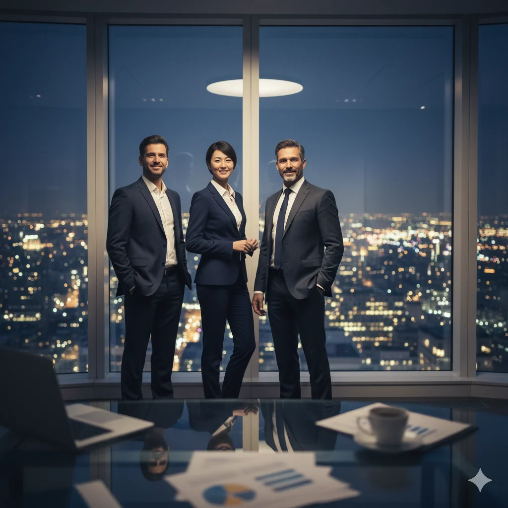 コトラ 転職支援イメージ(複数のビジネスパーソン)