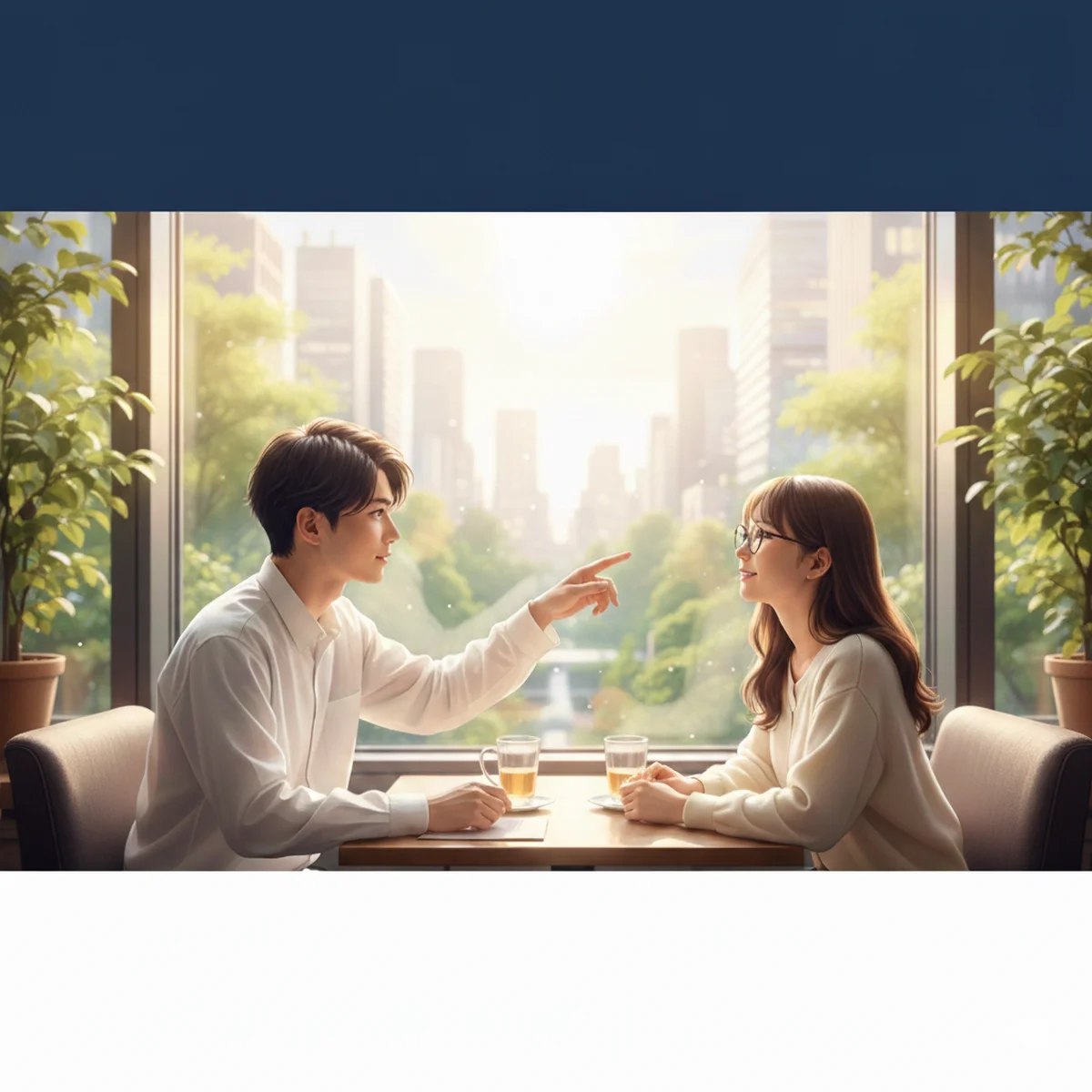 UZUZのカウンセリングを受ける若手のイメージ